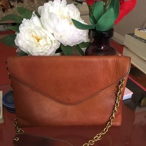Jcrew soft leather envelope shoulder purse